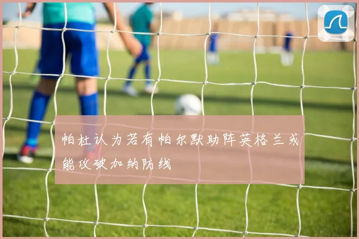 帕杜认为若有帕尔默助阵英格兰或能攻破加纳防线